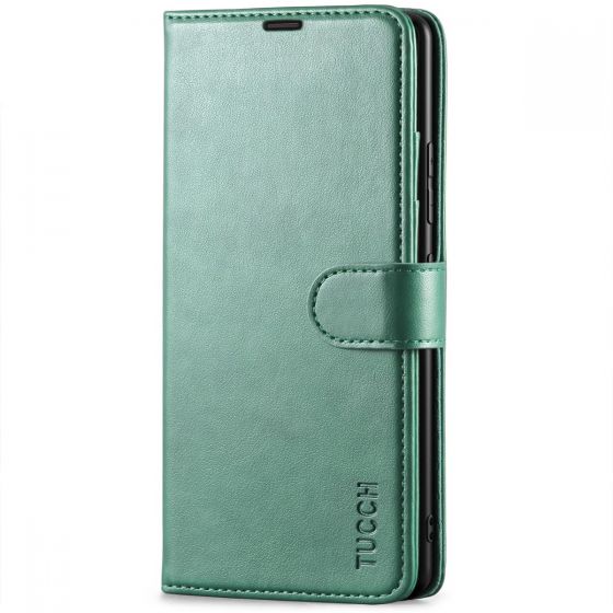 TUCCH SAMSUNG GALAXY A42 Wallet Case, SAMSUNG A42 Leather Case Folio Cover - Myrtle Green