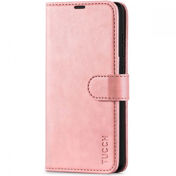 TUCCH SAMSUNG GALAXY A52 Wallet Case, SAMSUNG A52 Flip Case 6.5-inch - Rose Gold