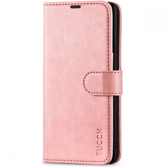 TUCCH SAMSUNG GALAXY A53 Wallet Case, SAMSUNG A53 Leather Case Folio Cover - Rose Gold