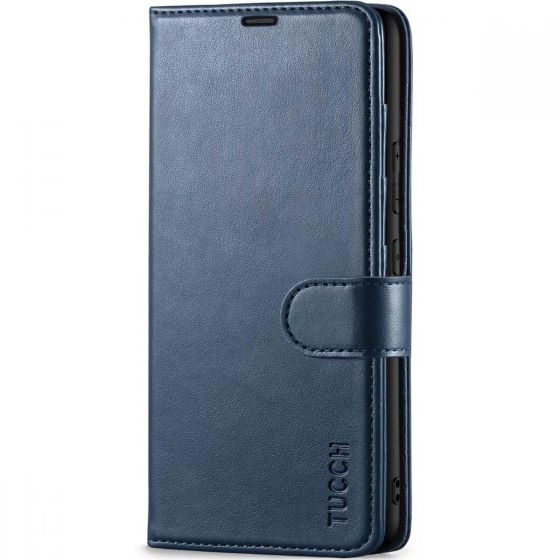 TUCCH SAMSUNG GALAXY A54 Wallet Case, SAMSUNG A54 Leather Case Folio Cover - Dark Blue