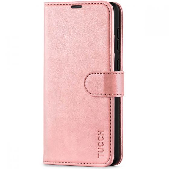 TUCCH SAMSUNG GALAXY A72 Wallet Case, SAMSUNG A72 Flip Case 6.7-inch - Rose Gold