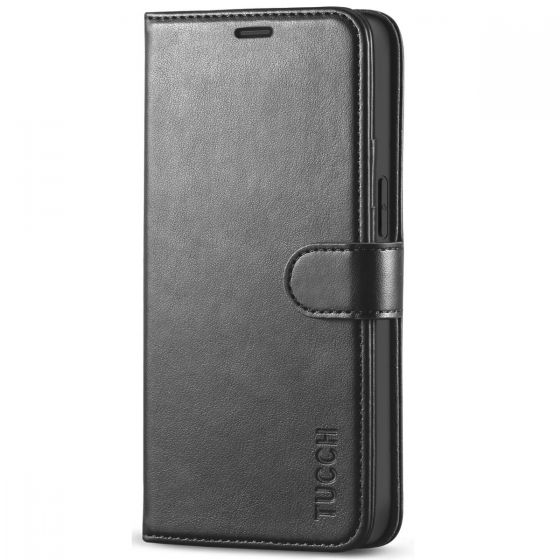 Apple iPhone 12 Mini Wallet Case - RFID Blocking Leather Folio Phone Pouch  - CarryALL Series