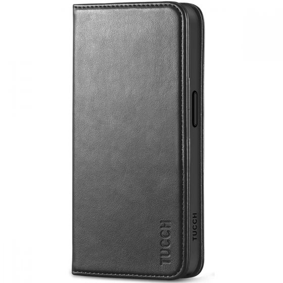 TUCCH iPhone 15 Plus Wallet Case, iPhone 15 Plus Cell Phone Case - Black