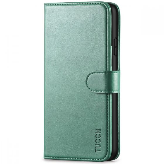 TUCCH iPhone XS Max Wallet Case - iPhone XS Max Leather Cover-Myrtle Green