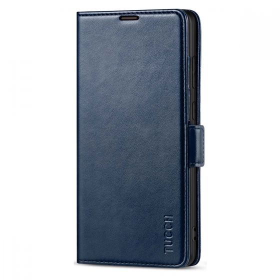 TUCCH SAMSUNG Galaxy Note20 Wallet Case, SAMSUNG Note20 5G Flip Cover Dual Clasp Tab-Dark Blue