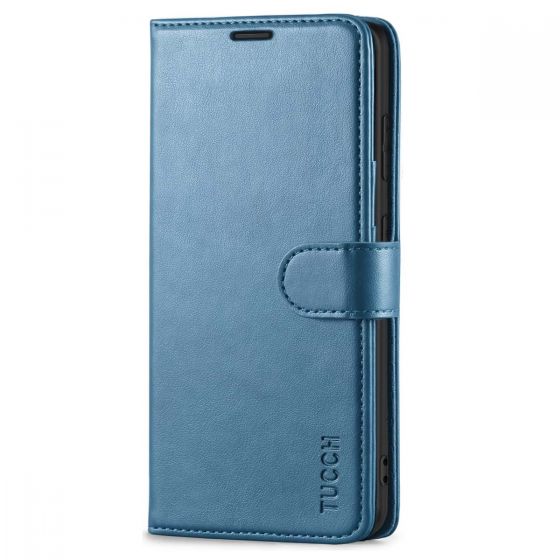 TUCCH SAMSUNG GALAXY S20FE Wallet Case, SAMSUNG S20FE Flip Case 6.5-inch - Lake Blue