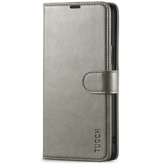 TUCCH SAMSUNG GALAXY S22 Wallet Case, SAMSUNG S22 PU Leather Case Flip Cover - Grey