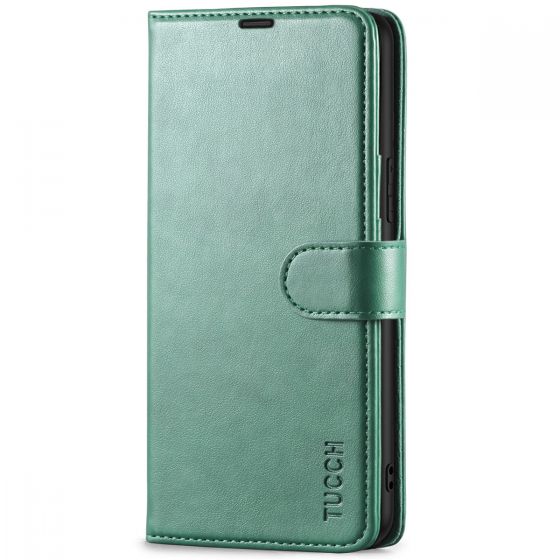 TUCCH SAMSUNG GALAXY S22 Plus Wallet Case, SAMSUNG S22 Plus PU Leather Case Book Flip Folio Cover - Myrtle Green