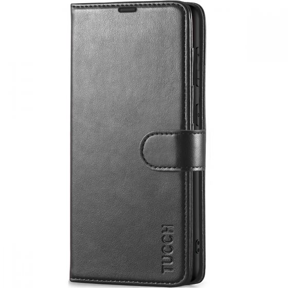 TUCCH SAMSUNG GALAXY S23FE Wallet Case, SAMSUNG S23FE PU Leather Case Flip Cover - Black