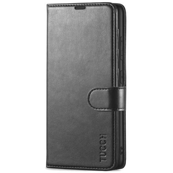 TUCCH SAMSUNG GALAXY S23 Wallet Case, SAMSUNG S23 PU Leather Case Flip Cover - Black