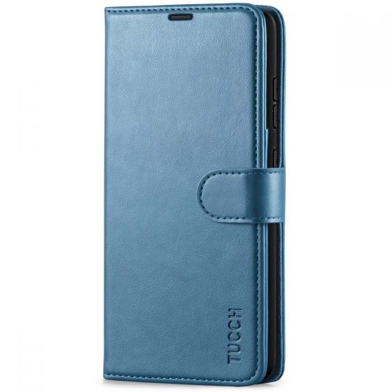TUCCH SAMSUNG GALAXY A52 Wallet Case, SAMSUNG A52 Flip Case 6.5-inch - Lake Blue