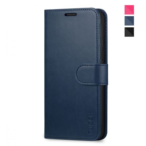 TUCCH Samsung Galaxy S8 Wallet Case With Magnetic Clasp, Foldable Kickstand Feature