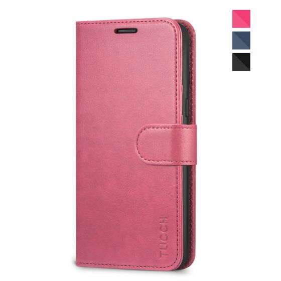 TUCCH Samsung S8 Flip Leather Book Case with Money Pouch Kickstand Feature, Magnetic Clourse