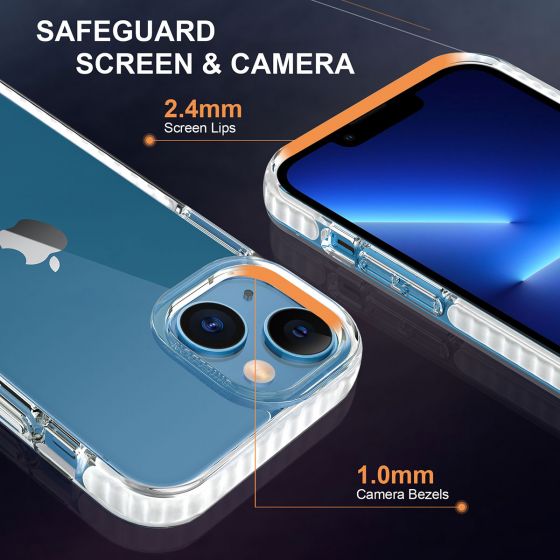 SHIELDON iPhone 13 Mini Clear Case AntiYellowing, Transparent Thin