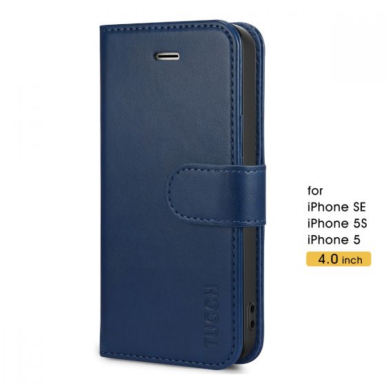 iPhone 5S/SE UKarbon Phone Skin Black Leather 