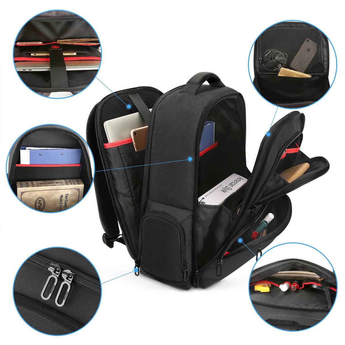 SHIELDON Laptop Backpack 15.6 Inches, Large Anti-theft Lightweight ...