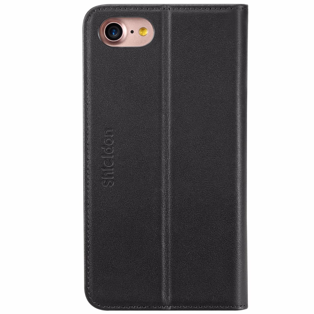 iPhone 8 Wallet Case with Genuine Cover, Closure, Flip Kickstand Function, Book Style