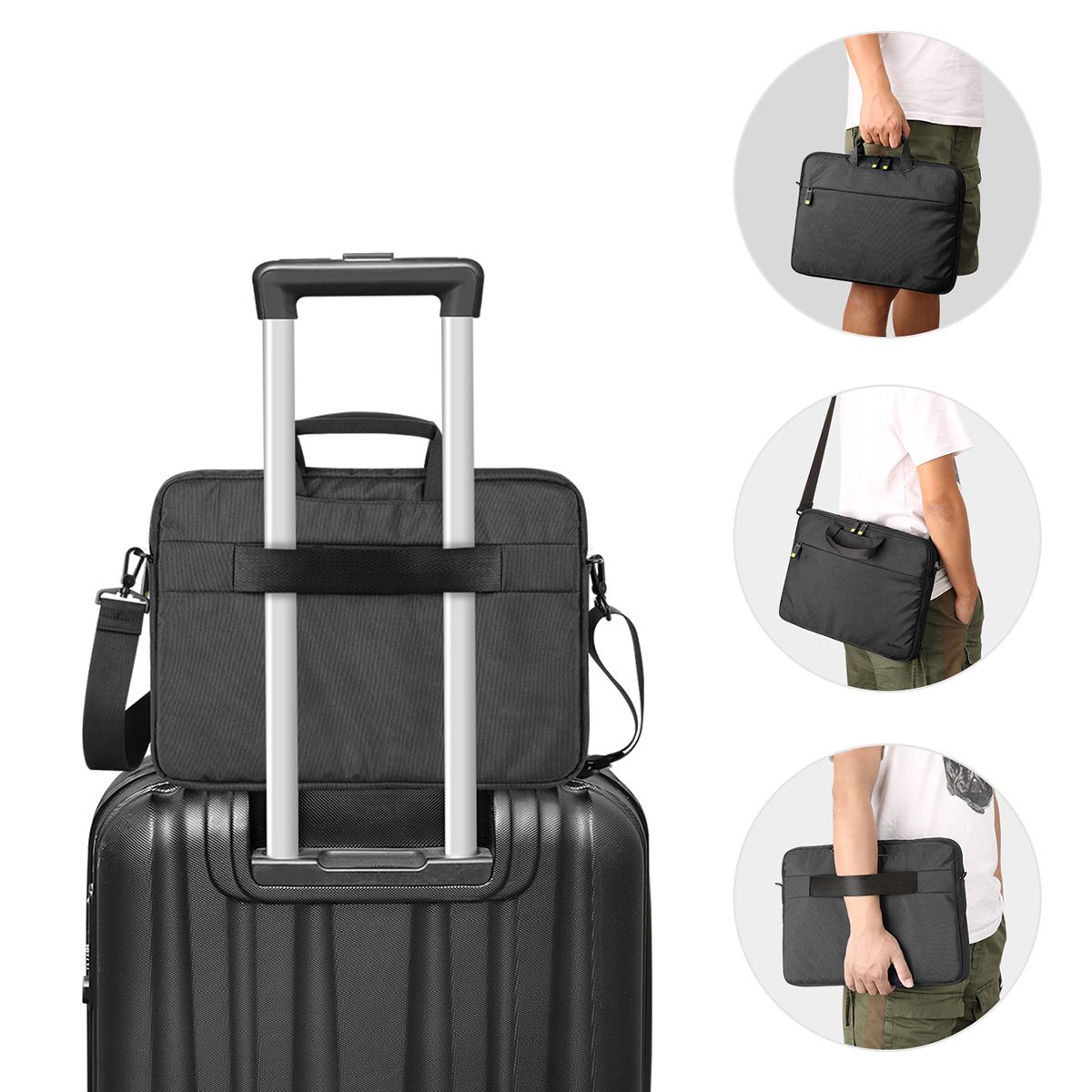 travel bag with detachable laptop case