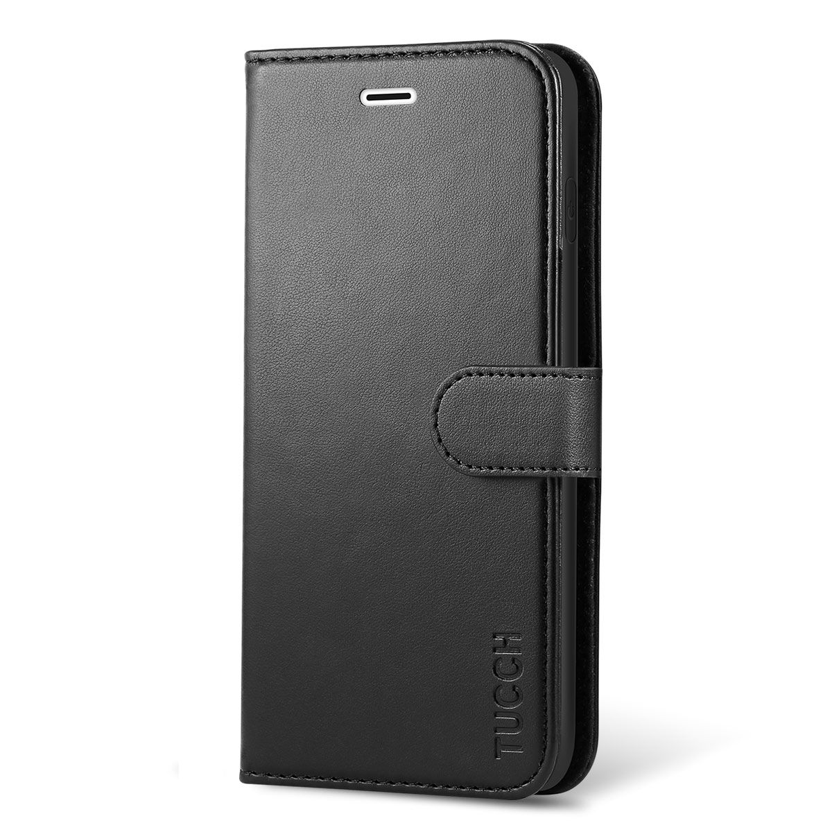 Nadoli for iPhone 8 Plus/7 Plus Wallet Case,Ultra Slim Folio Protective PU Leather Flip Case with 360 Ring Holder Kickstand Card Slot Clear Soft TPU Back Cover for iPhone 8 Plus/7 Plus