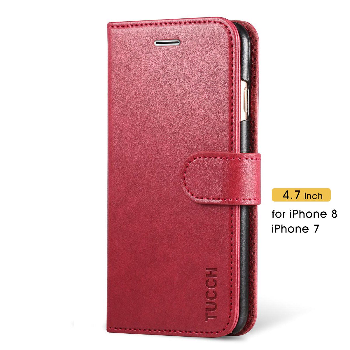 TUCCH iPhone 8 Leather Case iPhone 7 Case Premium PU