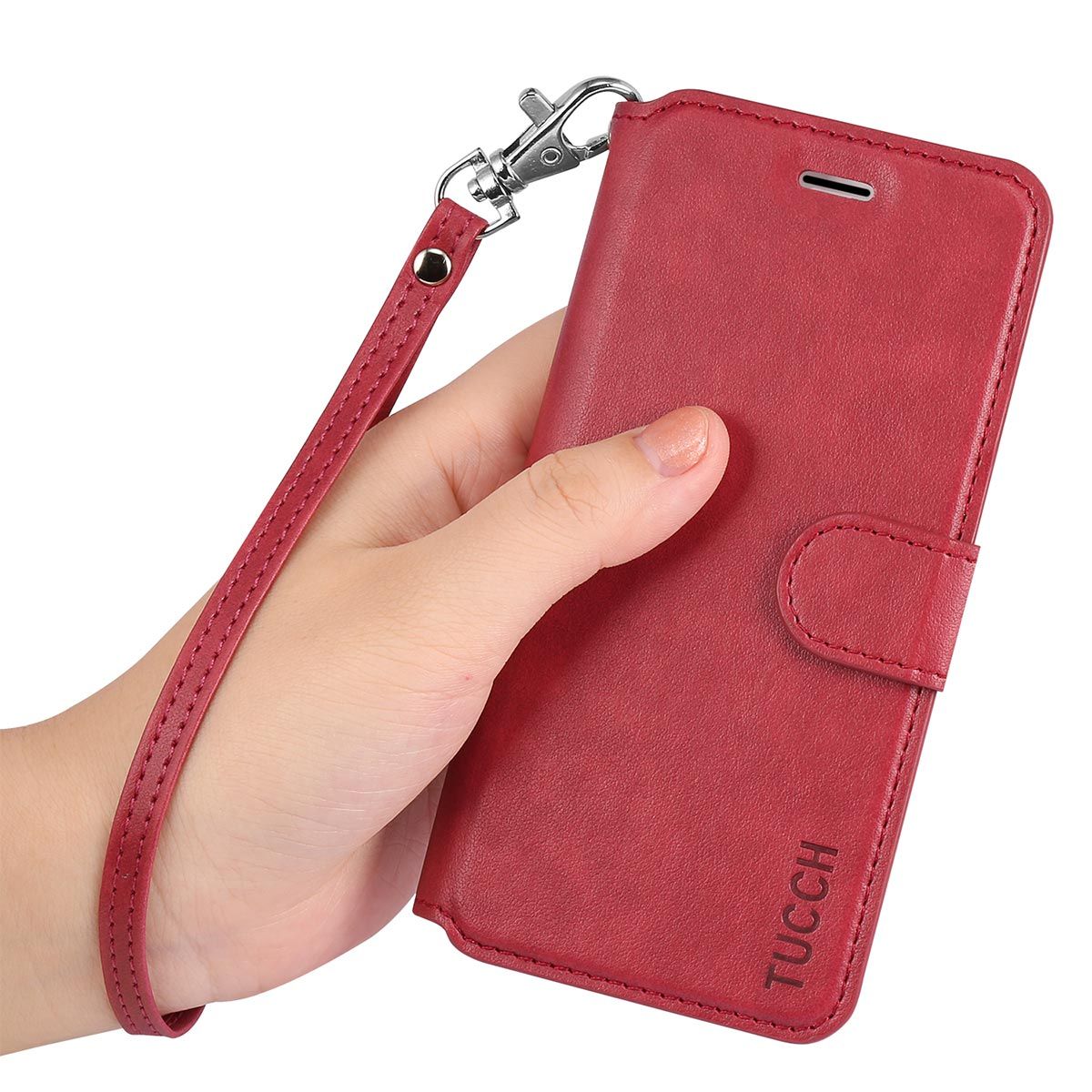 TUCCH iPhone 6S/6 Case, Wrist Strap, Closure