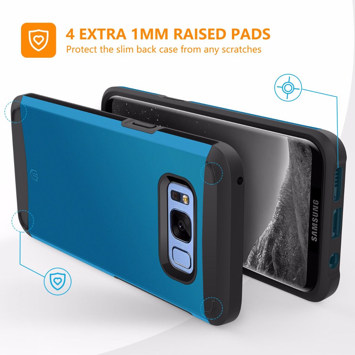 SHIELDON Galaxy S8 Drop Protection Case Sunrise Series