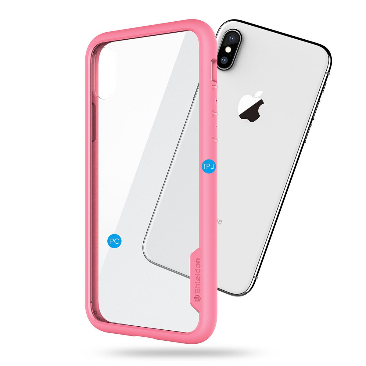 Protector De Pantalla Apple Iphone 4 Pink/white Bumper Case 