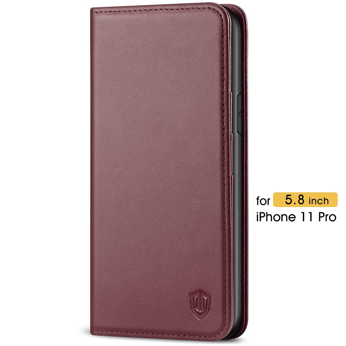 Leather case for iPhone xr ~ calfskin red