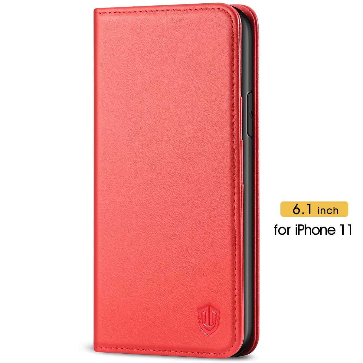 Shieldon Iphone 11 Wallet Case Iphone 11 Leather Cover Genuine Leather Rfid Blocking Flip Folio Kickstand Magnetic Closure