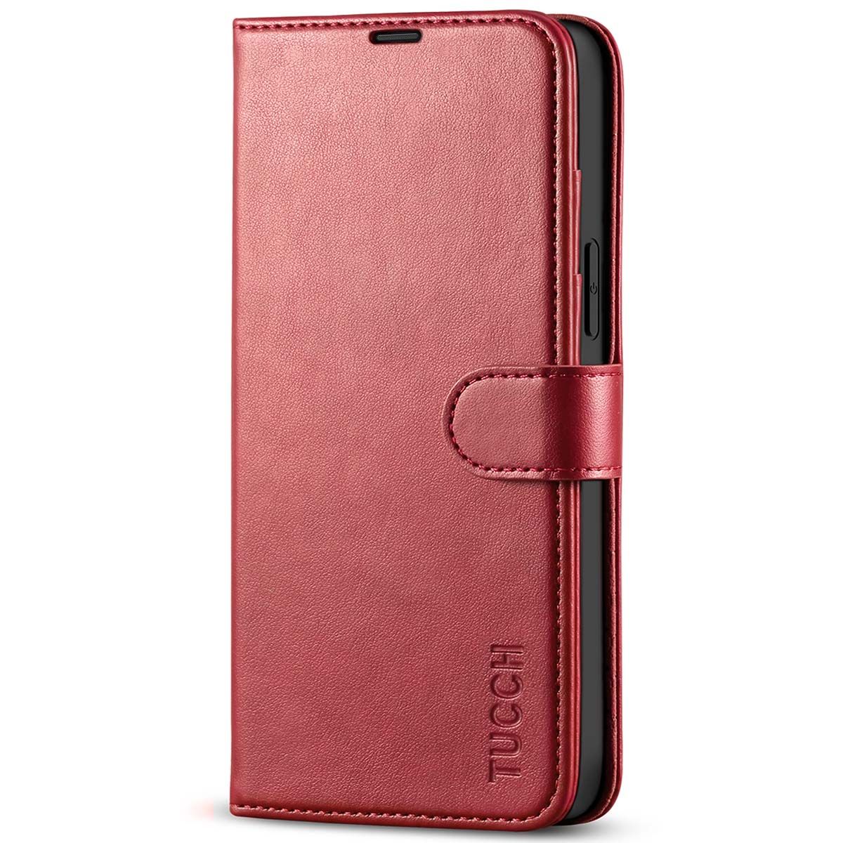 TUCCH Case for iPhone 13 Pro 5G Card Slot Shockproof Flip Book Cover Rose Gold Compatible with iPhone 13 Pro 6.1-inch 2021 Kickstand PU Leather Folio Wallet with Protective TPU Interior Case