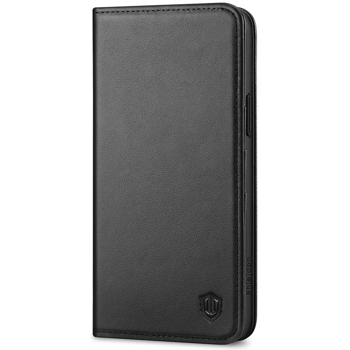 HR Wireless Leather Folio Wallet Case for iPhone 15 Plus - Brown