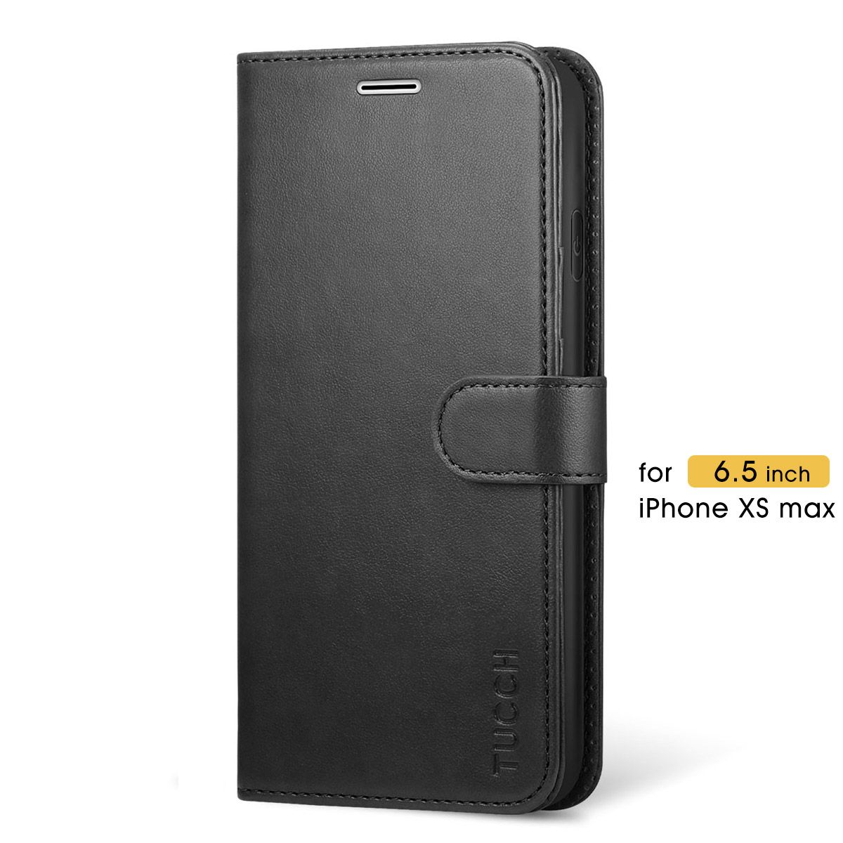 PU Leather Flip Case for iPhone Xs Max Durable Soft Wallet Cover for iPhone Xs Max 