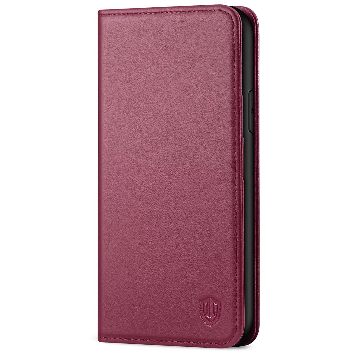 SHIELDON iPhone XR Leather Case, iPhone 10R Genuine Leather Folio