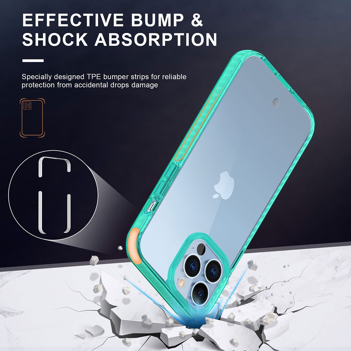 SHIELDON iPhone 13 Mini Clear Case Anti-Yellowing, Transparent Thin Slim  Anti-Scratch Shockproof PC+TPU Case with Tempered Glass Screen Protector  for iPhone 13 Mini Crystal Clear