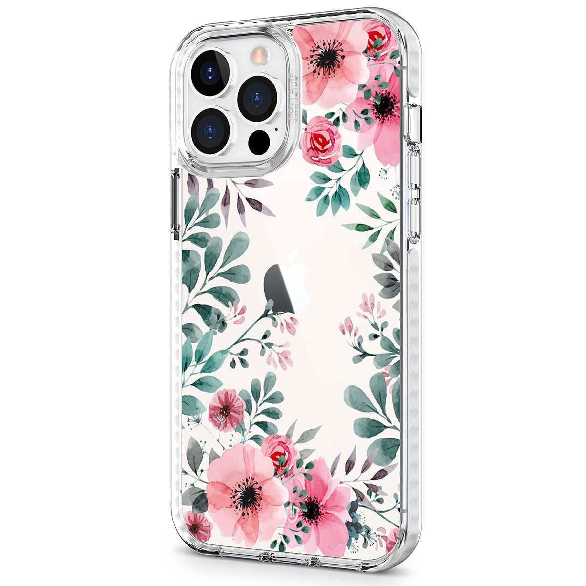 Iphone 13 Pro Clear Flowers Cases