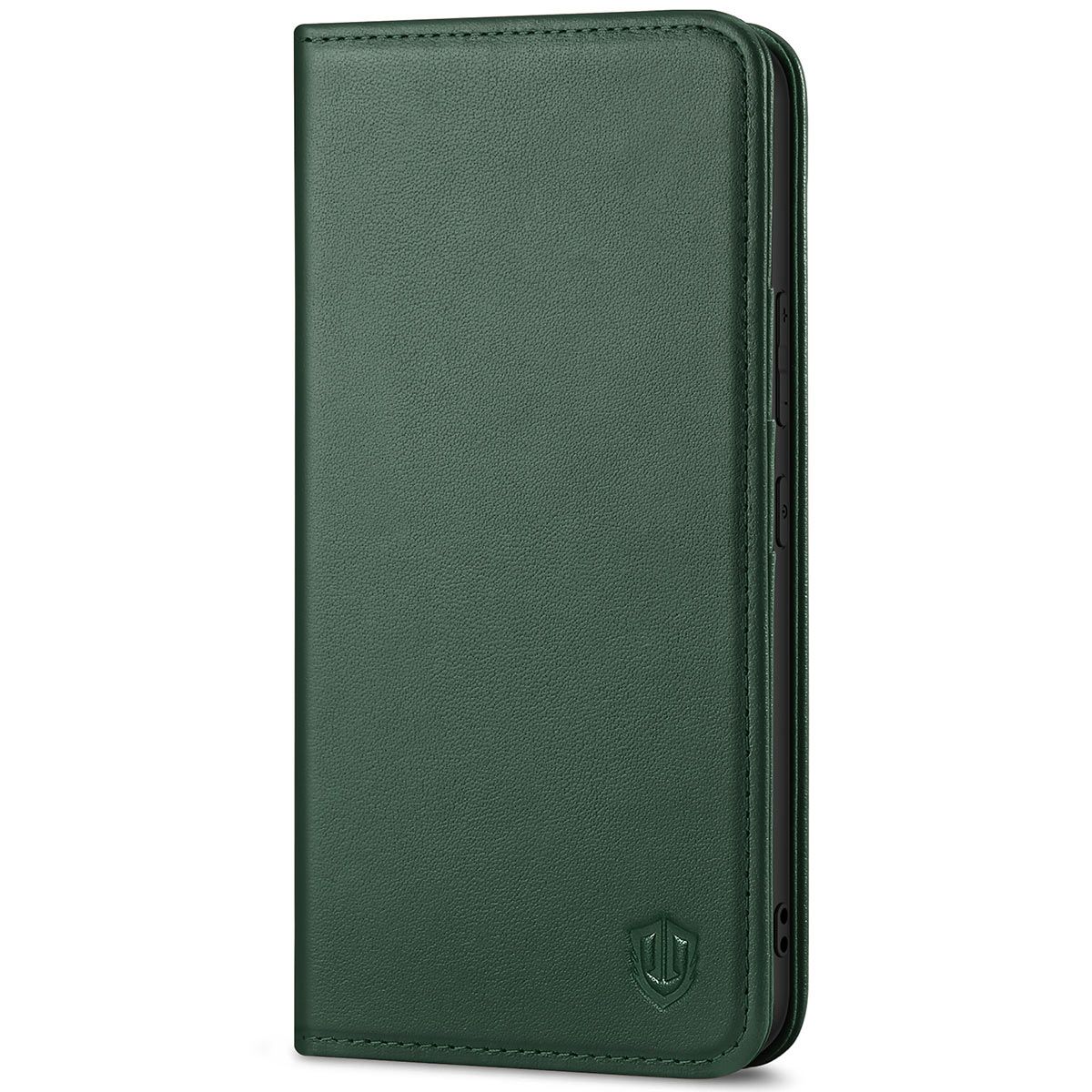 SHIELDON iPhone 13 Pro Max Wallet Case, iPhone 13 Pro Max Genuine Leather  Cover - Midnight Green