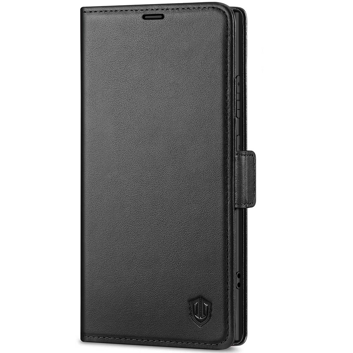 SHIELDON SAMSUNG Galaxy S24 Ultra Wallet Case, SAMSUNG S24 Ultra Genuine  Leather Case RFID Blocking Card Holder Kickstand Protective Folio Book Flip