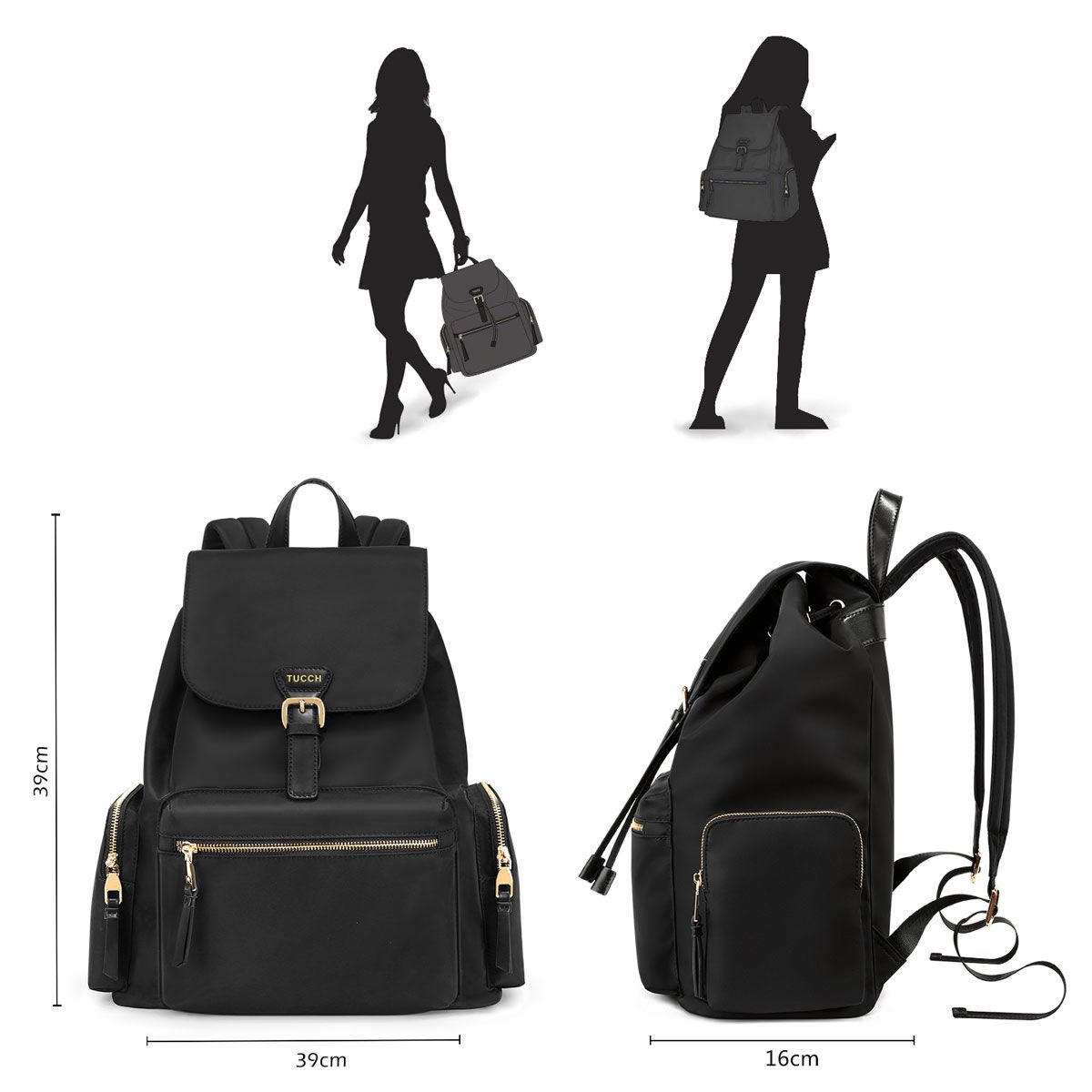 ladies drawstring backpack