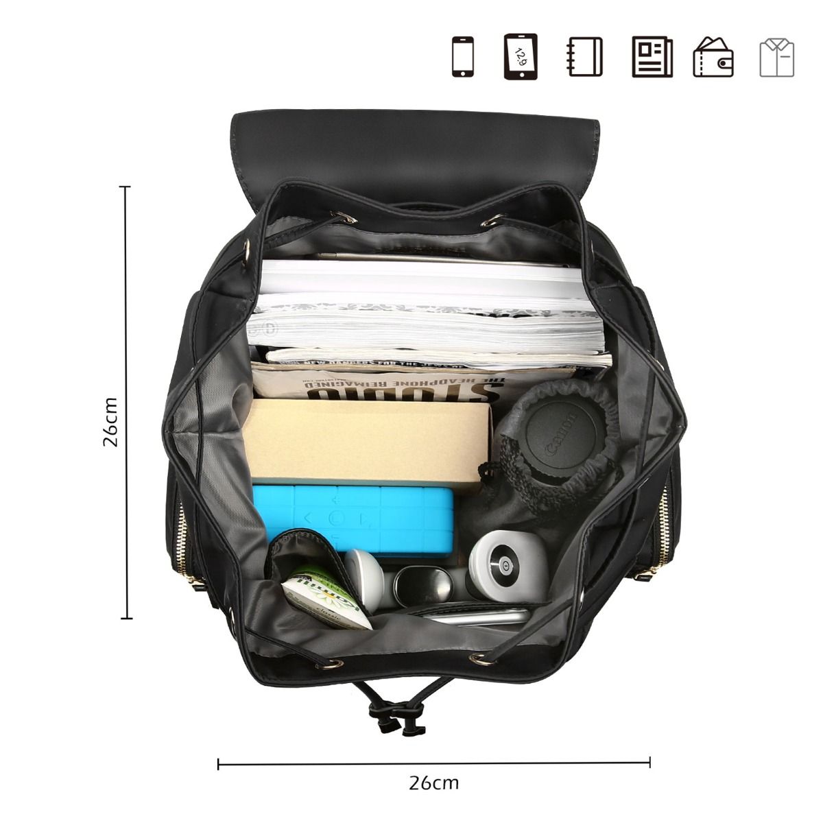 ladies drawstring backpack