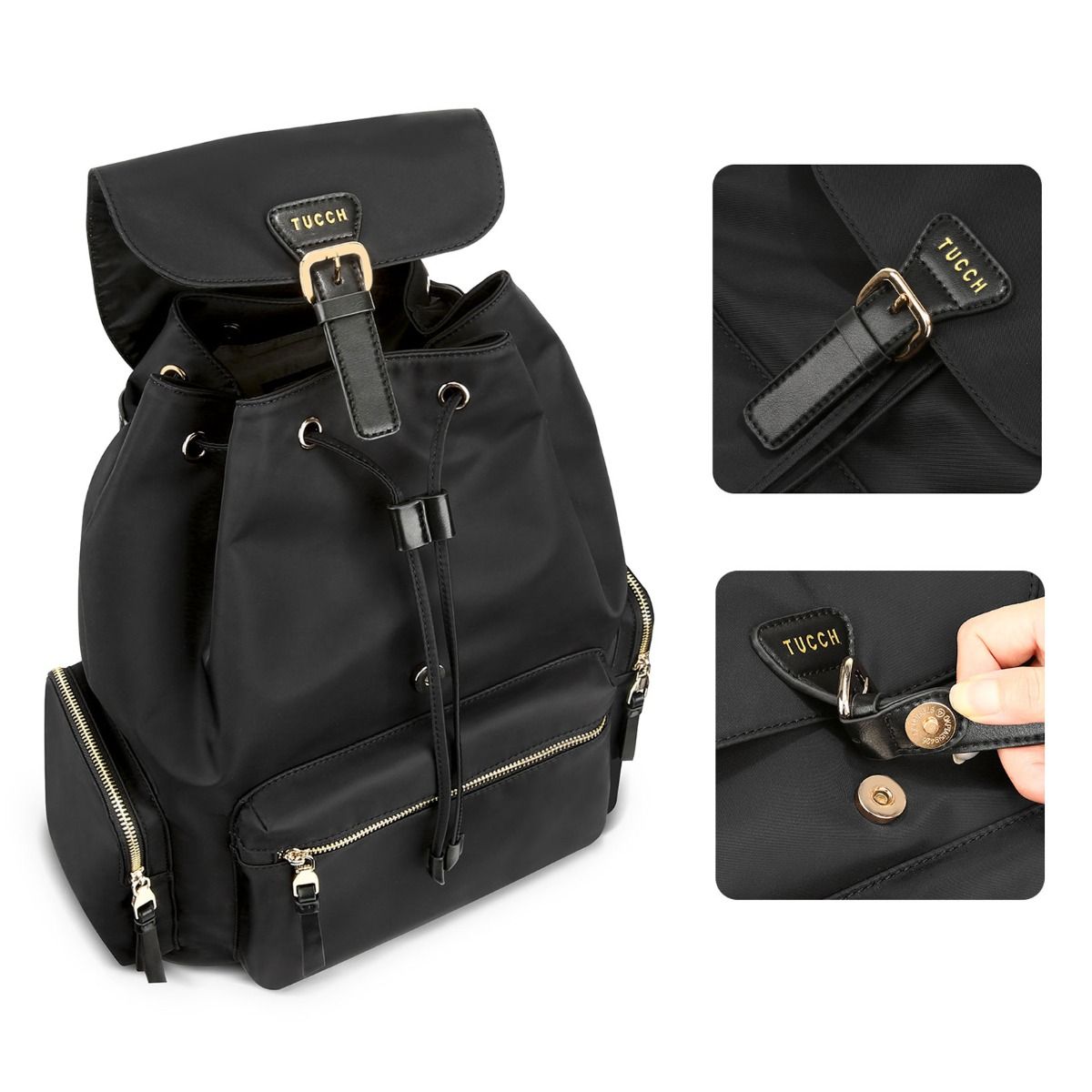 ladies drawstring backpack