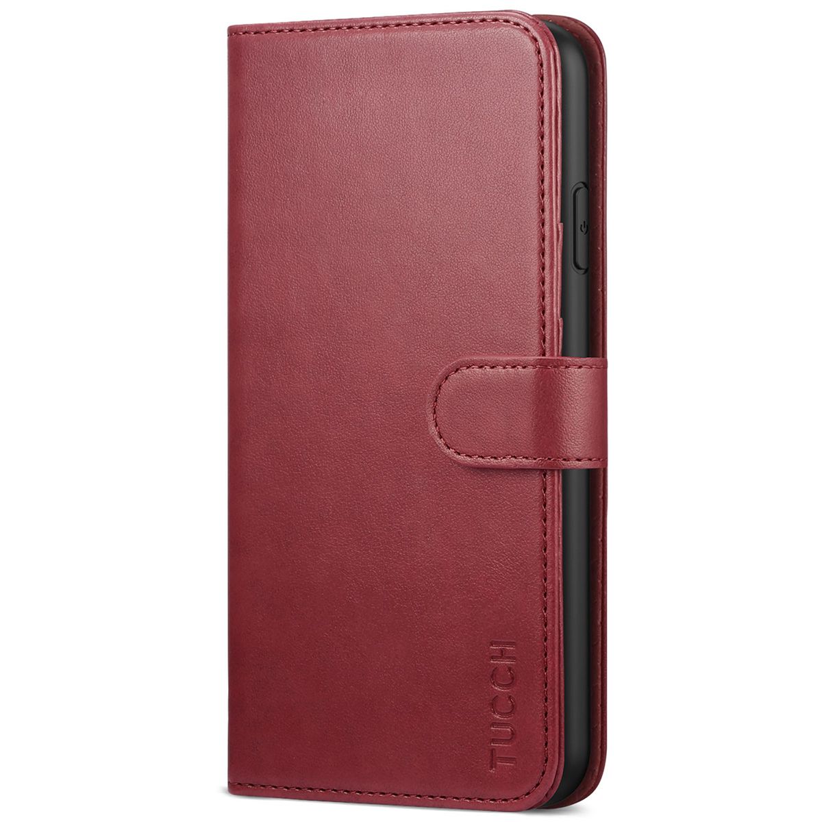 PU Leather Flip Cover Compatible with iPhone 11 Pro Elegant red Wallet Case for iPhone 11 Pro 