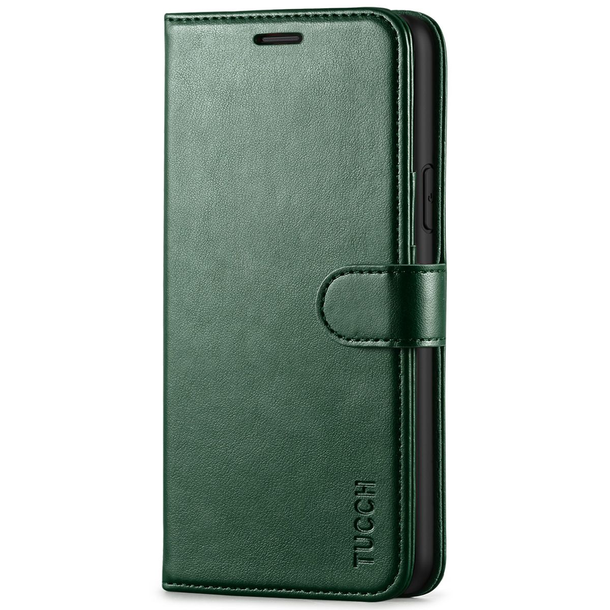 PU Leather Flip Cover Compatible with iPhone 11 Green Wallet Case for iPhone 11 