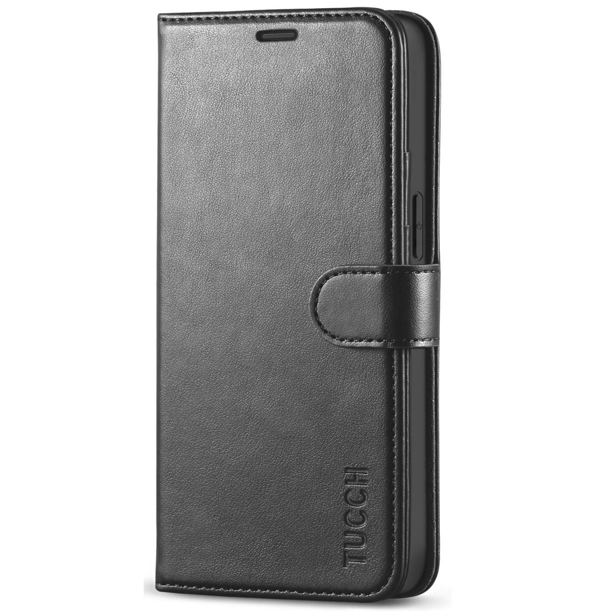 Apple iPhone 12 Mini Wallet Case - RFID Blocking Leather Folio