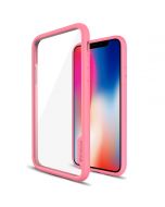 SHIELDON iPhone XS / iPhone X Case - Pink color TPU bumper Case for iPhone X / iPhone 10 - Glacier Series
