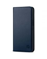 SHIELDON iPhone 13 Mini Wallet Case - Mini iPhone 13 5.4-inch Folio Book Flip Cover - Navy Blue