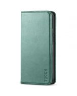 TUCCH iPhone 13 Mini Wallet Case, iPhone 13 Mini Flip Folio Book Cover, Magnetic Closure Phone Case - Myrtle Green