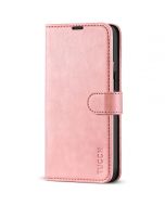 TUCCH iPhone 13 Mini Wallet Case, Mini iPhone 13 5.4-inch Leather Case, Folio Flip Cover with RFID Blocking, Stand, Credit Card Slots, Magnetic Clasp Closure - Rose Gold