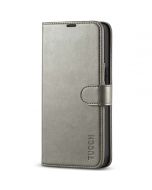 TUCCH iPhone 13 Pro Wallet Case, iPhone 13 Pro PU Leather Case, Folio Flip Cover with RFID Blocking and Kickstand - Grey