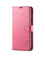 TUCCH iPhone 13 Pro Max Wallet Case, iPhone 13 Pro Max PU Leather Case with Folio Flip Book RFID Blocking, Stand, Card Slots, Magnetic Clasp Closure - Hot Pink