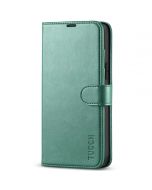 TUCCH iPhone 13 Pro Max Wallet Case, iPhone 13 Pro Max PU Leather Case with Folio Flip Book RFID Blocking, Stand, Card Slots, Magnetic Clasp Closure - Myrtle Green